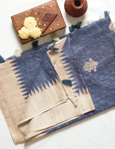 Dual-Tone Embroidery Sarees