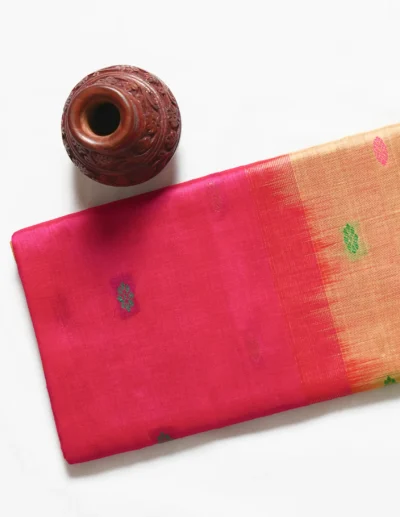 Festive Red & Yellow Dual Tone Saree